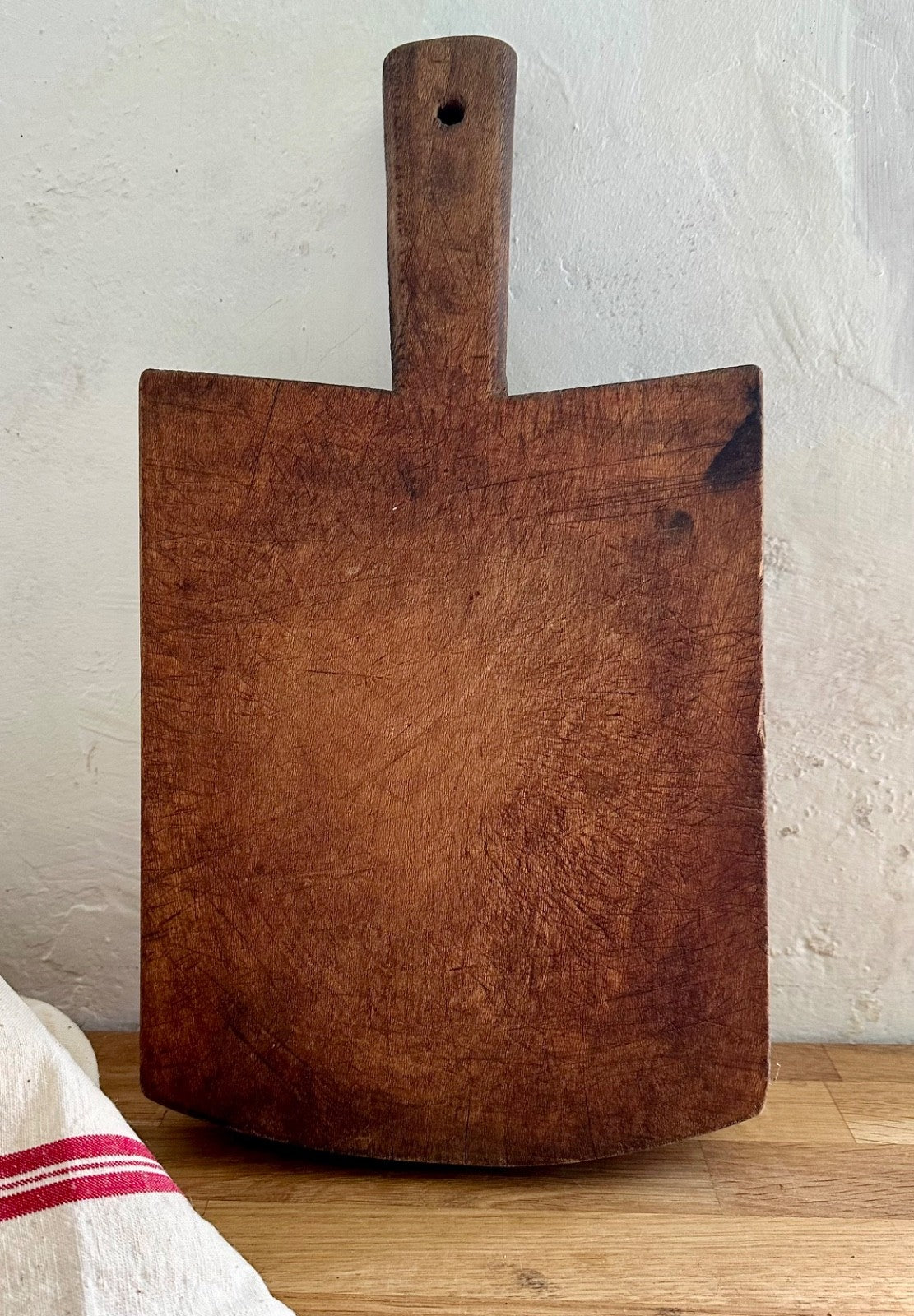 Chunky Antique French Wooden Cutting Chopping Board Rustic Country 36cm7