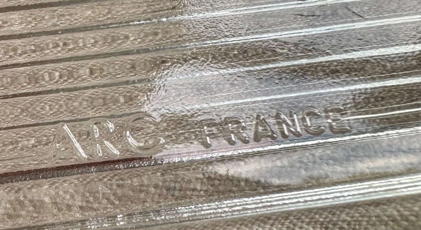 Vintage French Arc Pyrex Heavy Glass Butter Dish with Lid 1960s4