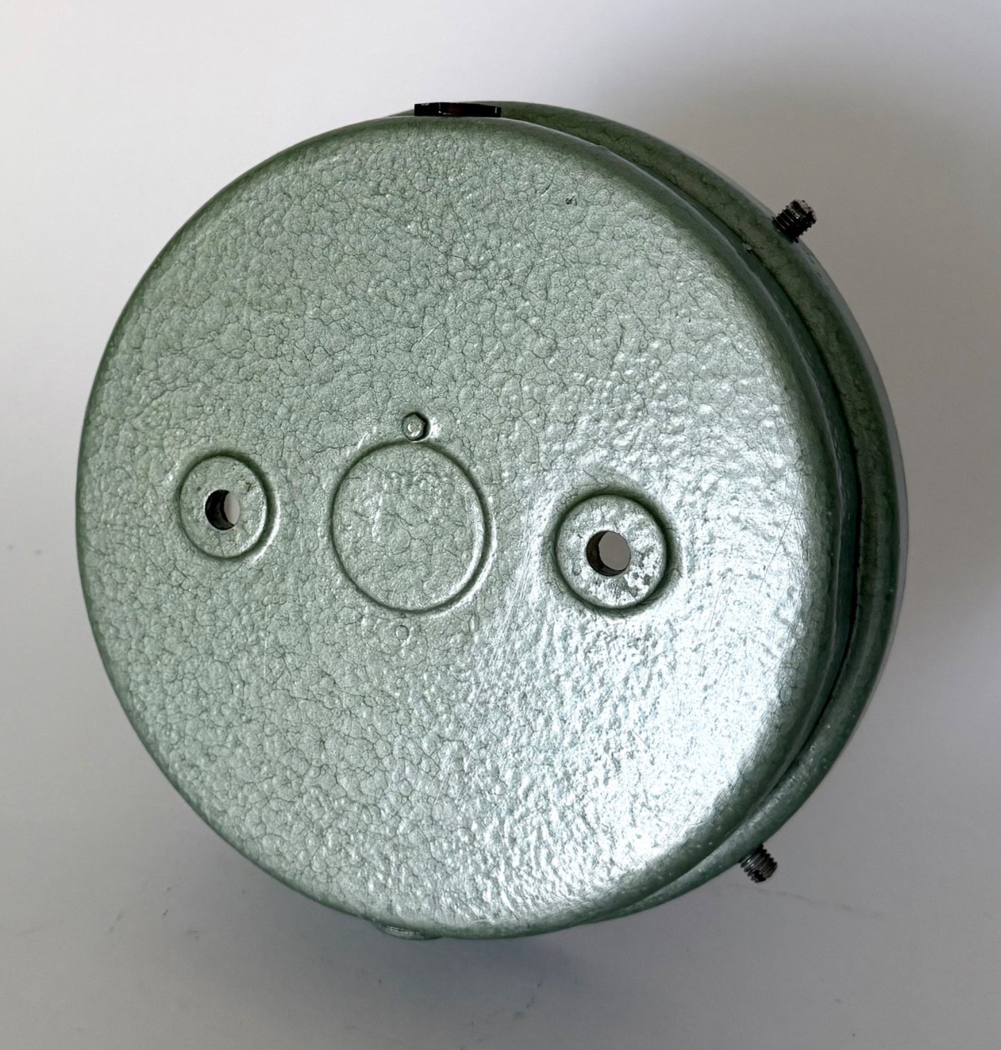 Vintage Holophane industrial ceiling wall light sconce refurbished glass metal7