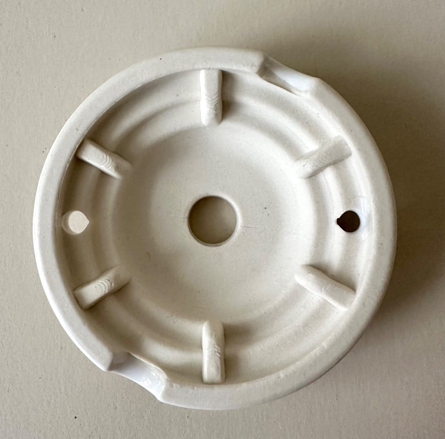 Vintage style patterned porcelain ceiling rose plate ceramic china white3