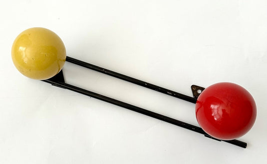 Original vintage Sputnik coat hooks pegs 26cm midcentury 50s 60s retro French0