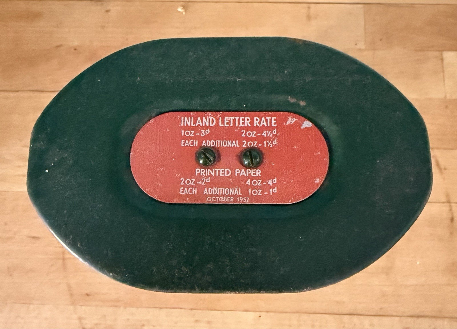 Vintage Waymaster Letter Scales Balance Metal Green4