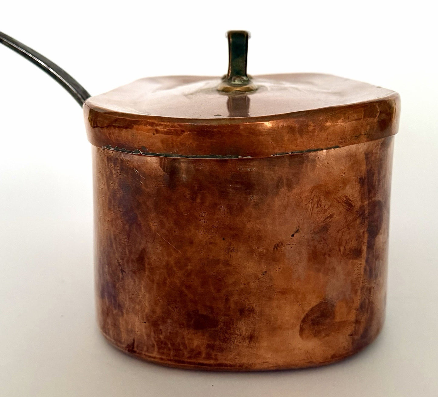 Antique French copper daubière braisière dovetailed handmade 19thC5
