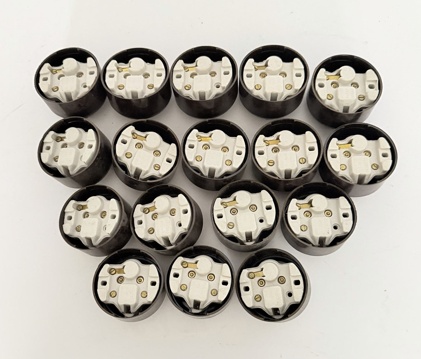 Job Lot 17 Vintage Bakelite Light Switches With Fuses Unused 1950s4
