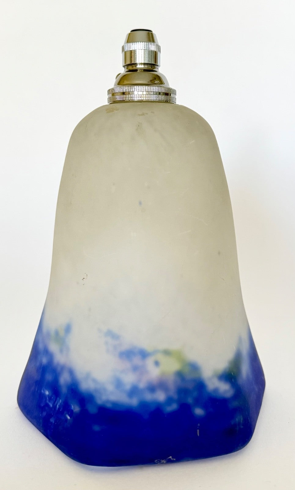 Antique French Degué Pate de Verre Glass Tulip Light Shade Pendant Chandelier4