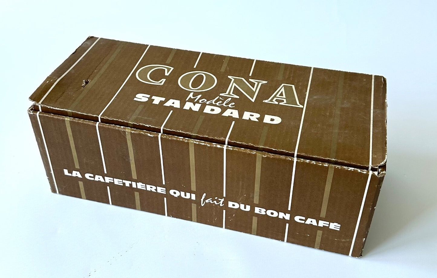 Unused vintage Cona 1950s coffee maker percolator boxed French 8cup1