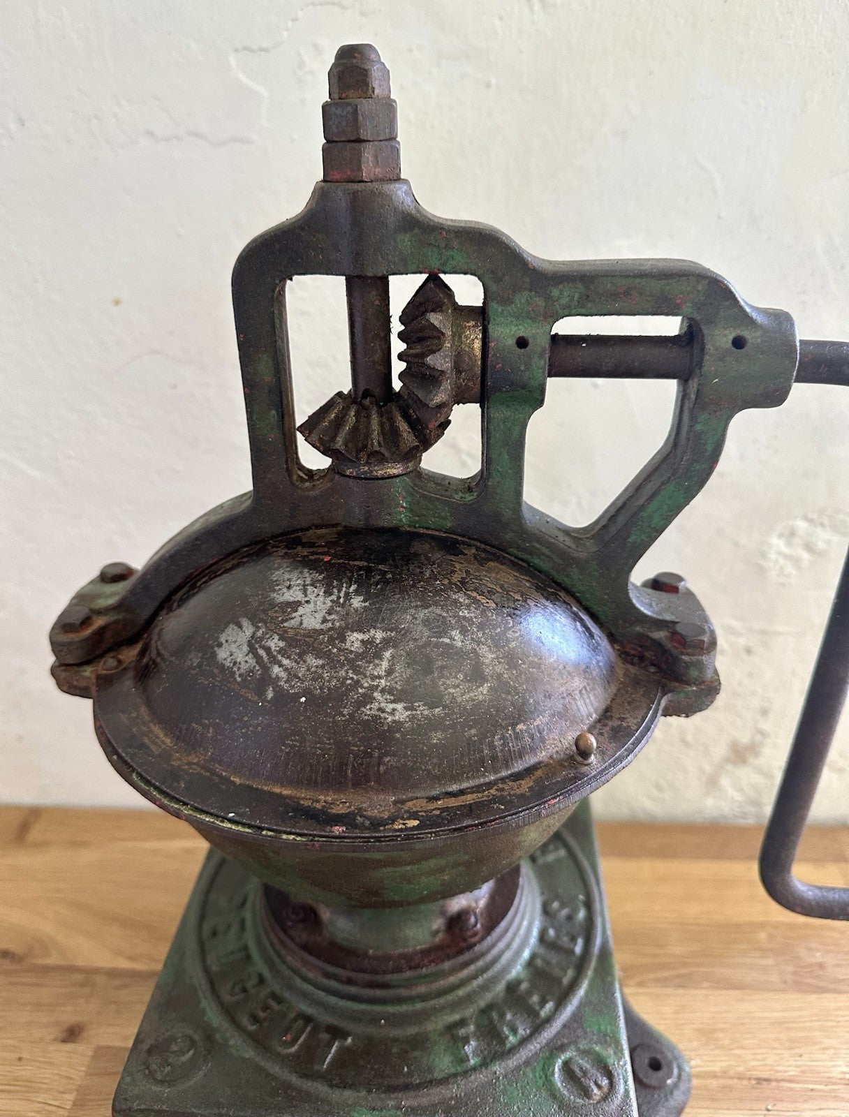 Large Antique Peugeot Frères Coffee Grinder 2A Cast Iron 19th Century French4