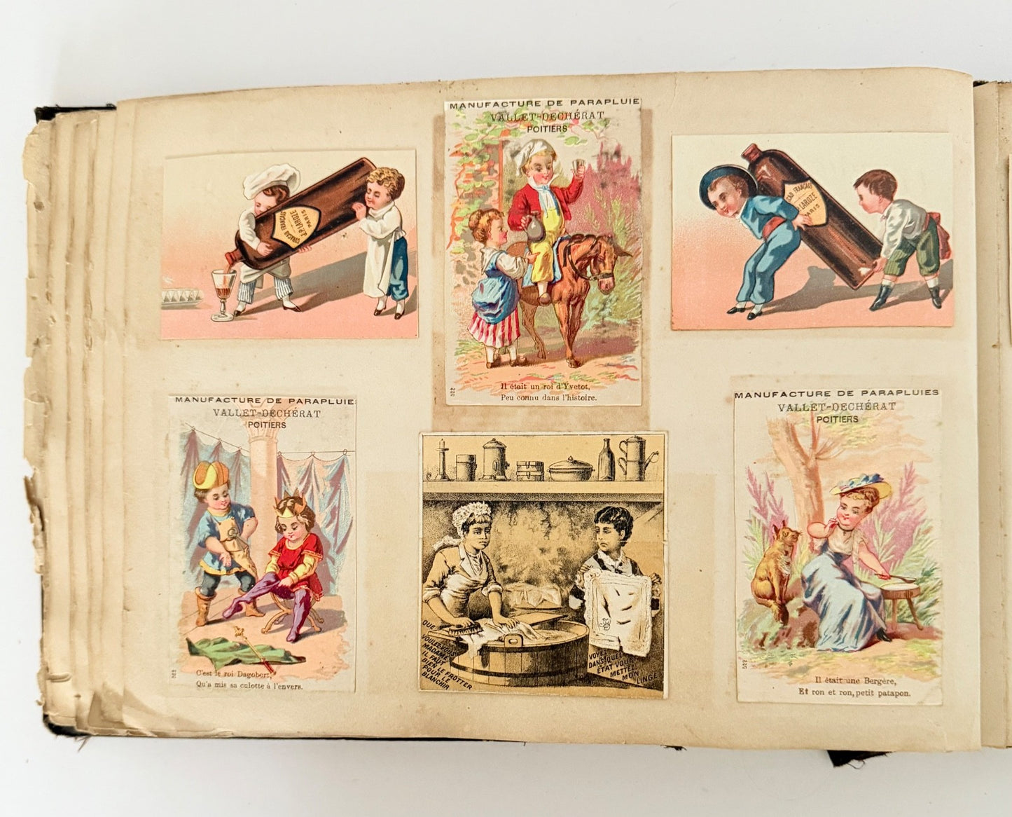 French Antique Victorian Edwardian Scrapbook Mixed Ephemera 42 pages11