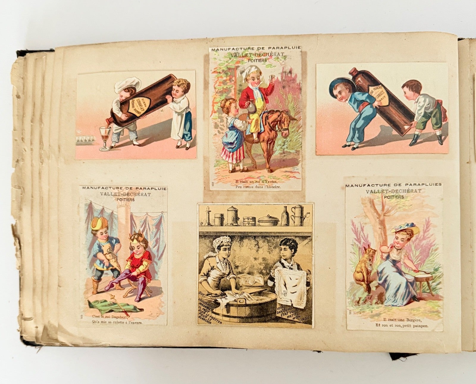 French Antique Victorian Edwardian Scrapbook Mixed Ephemera 42 pages11