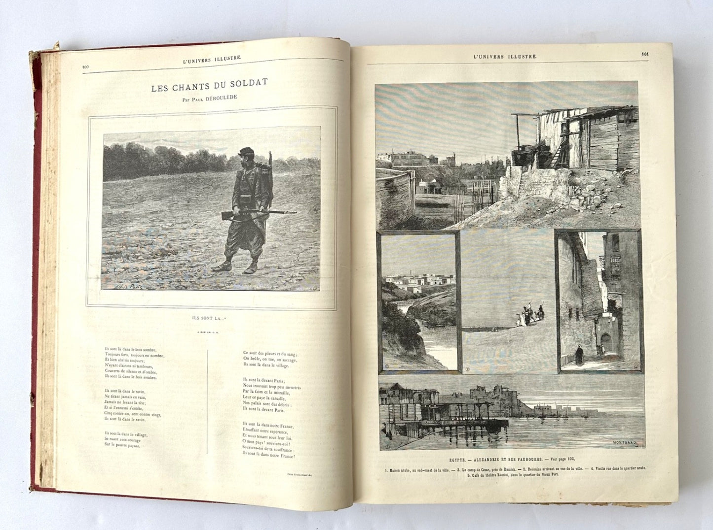 Bound volume L'Univers Illustré 1886 French weekly journal b&w engravings5