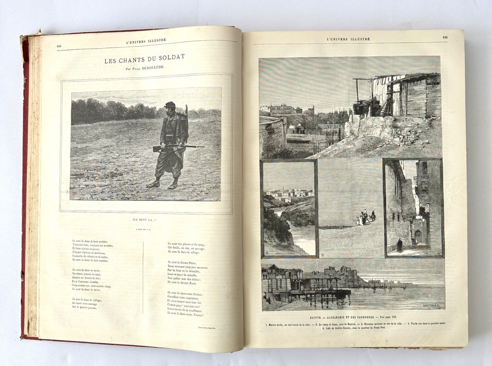 Bound volume L'Univers Illustré 1886 French weekly journal b&w engravings5