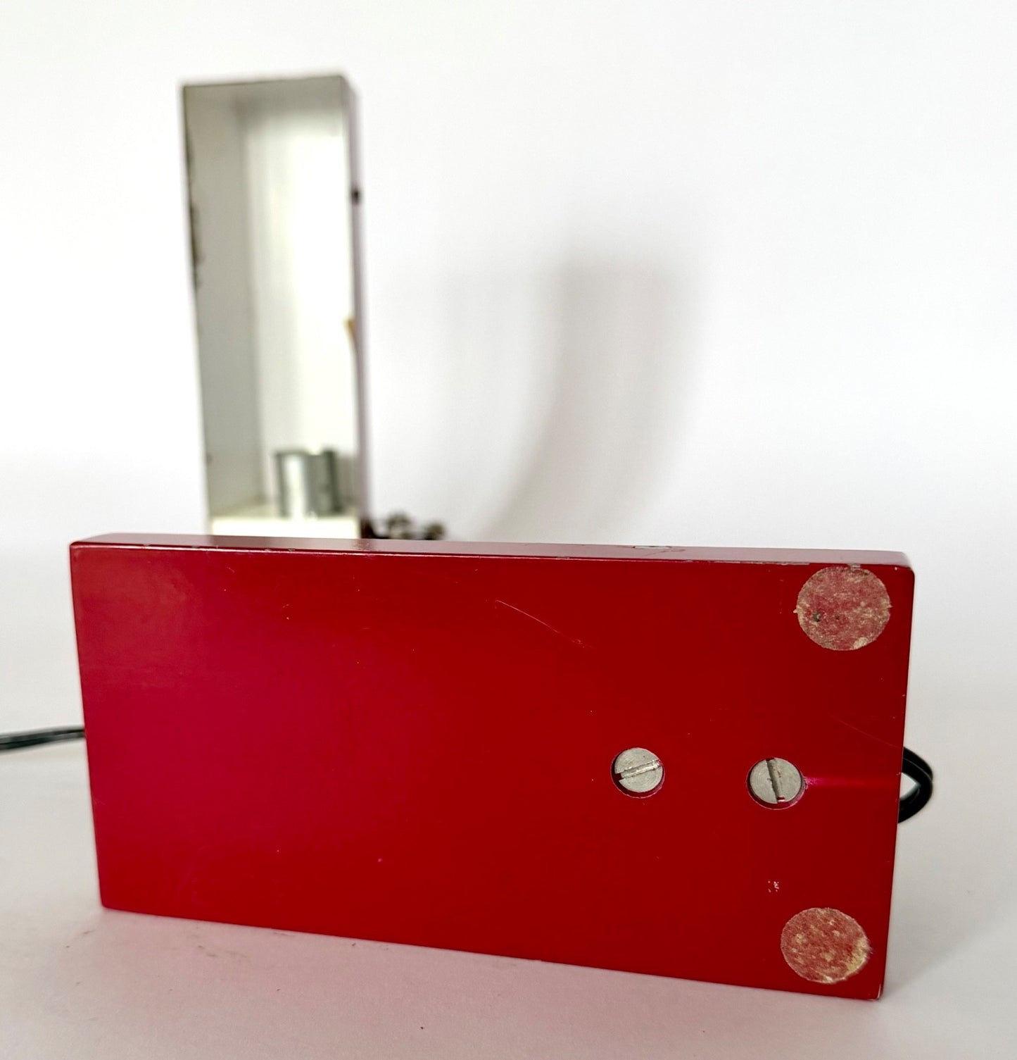 Vintage Pfaffle Desk Lamp 1950s German Mid-Century Adjustable Red Metal Chrome12