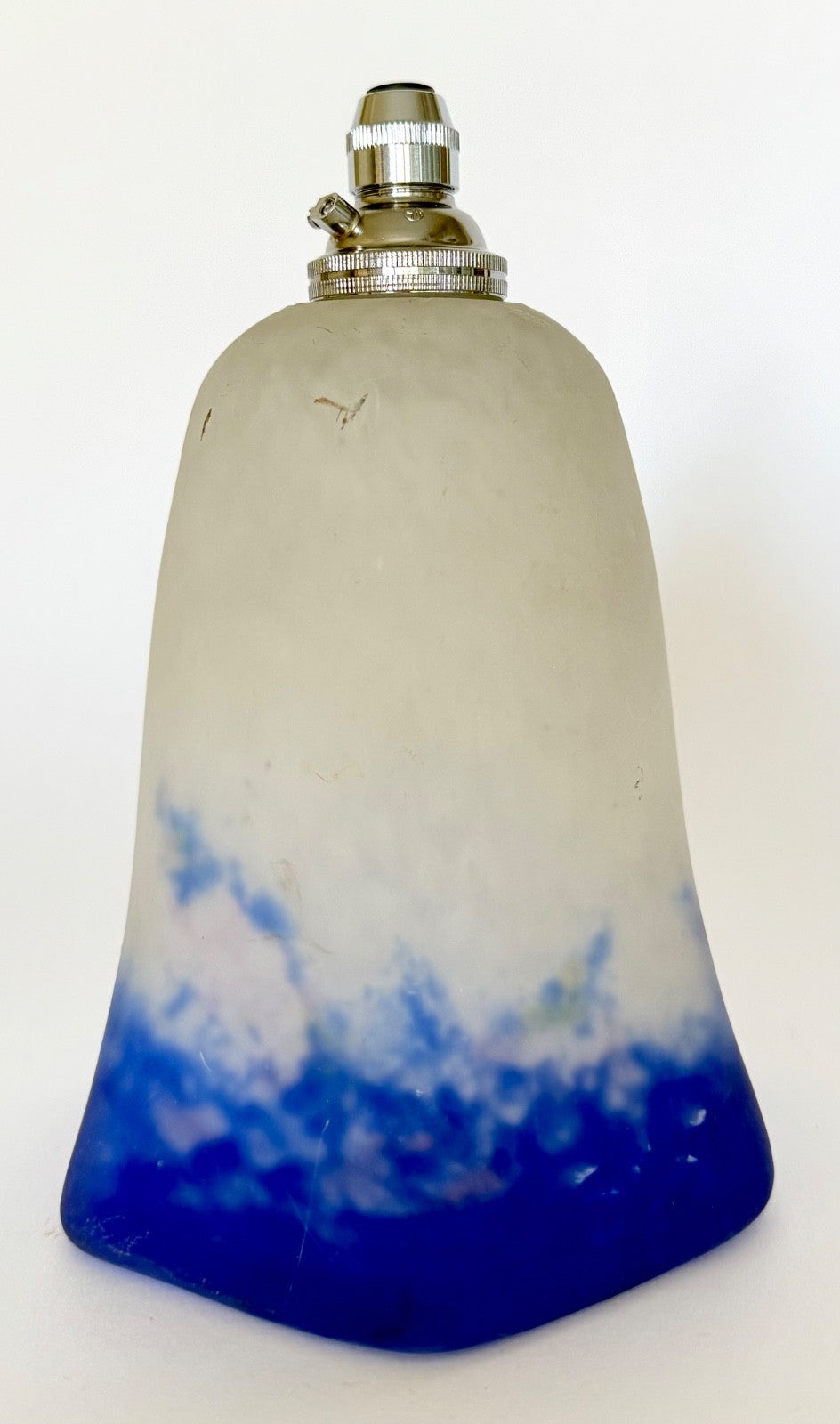 Antique French Degué Pate de Verre Glass Tulip Light Shade Pendant Chandelier3
