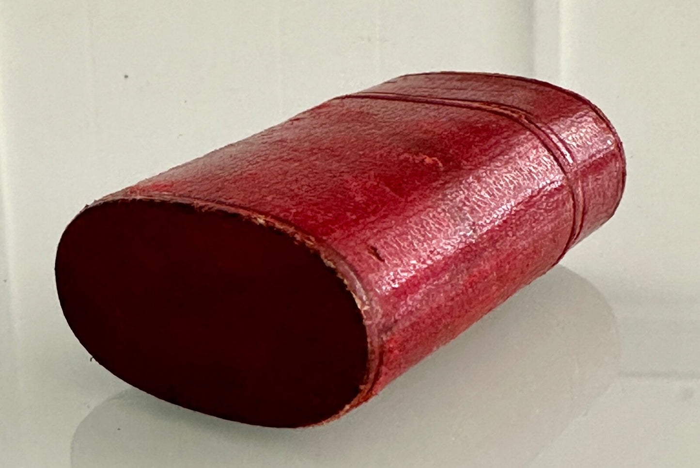 Antique French Smelling Salts Bottle Leather Case Sels Small Pocket5