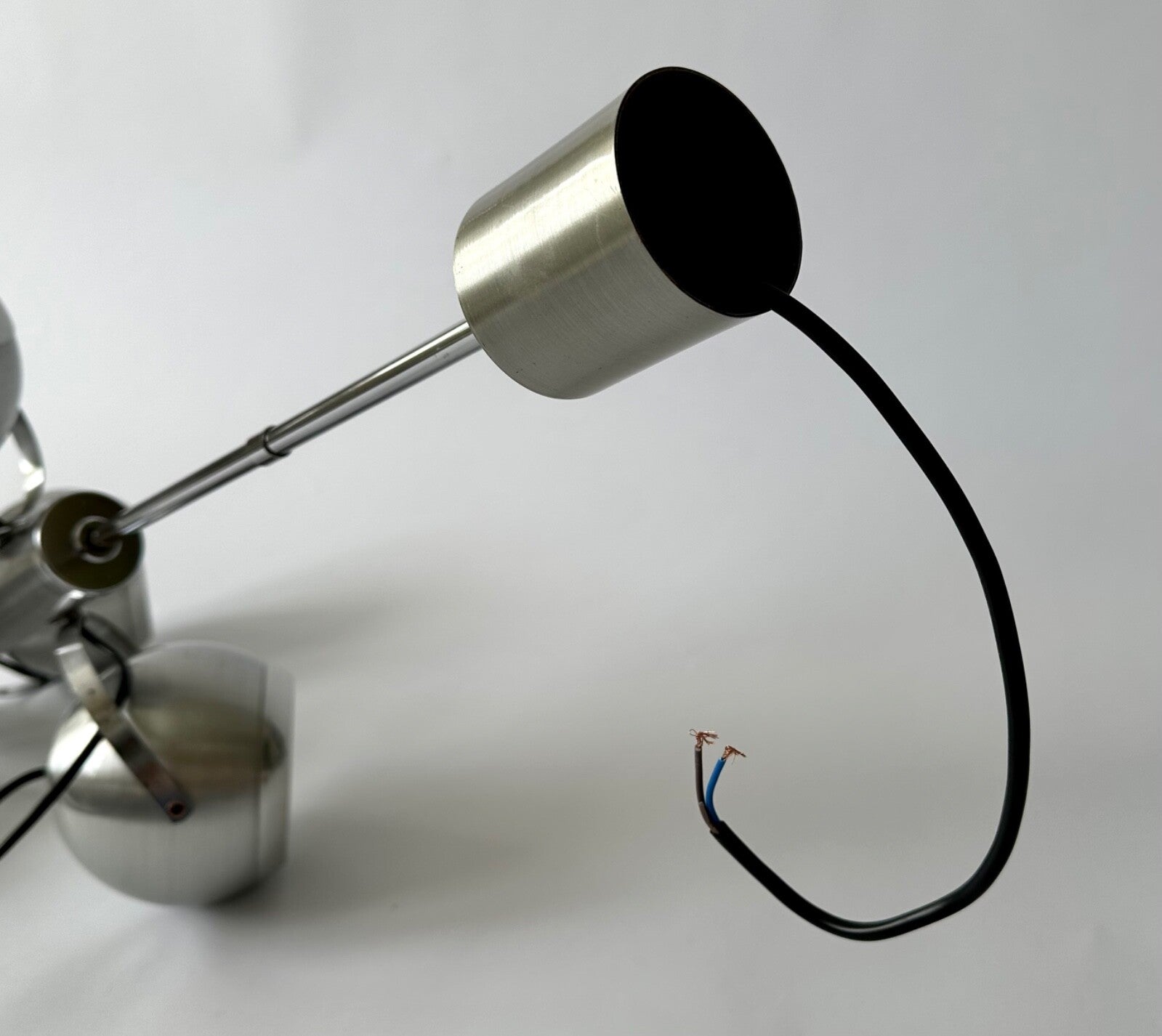 Vintage Space Age Eyeball Ceiling Pendant Lamp Lights Spun Aluminium 70s8