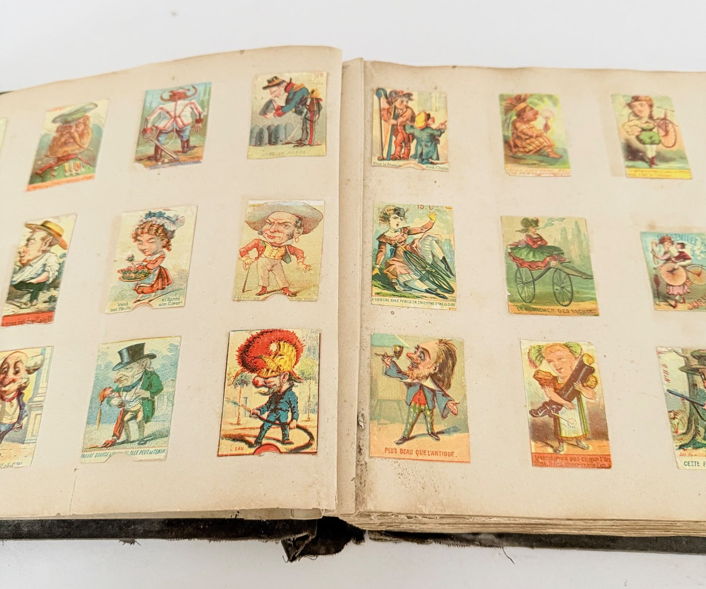French Antique Victorian Edwardian Scrapbook Mixed Ephemera 42 pages3
