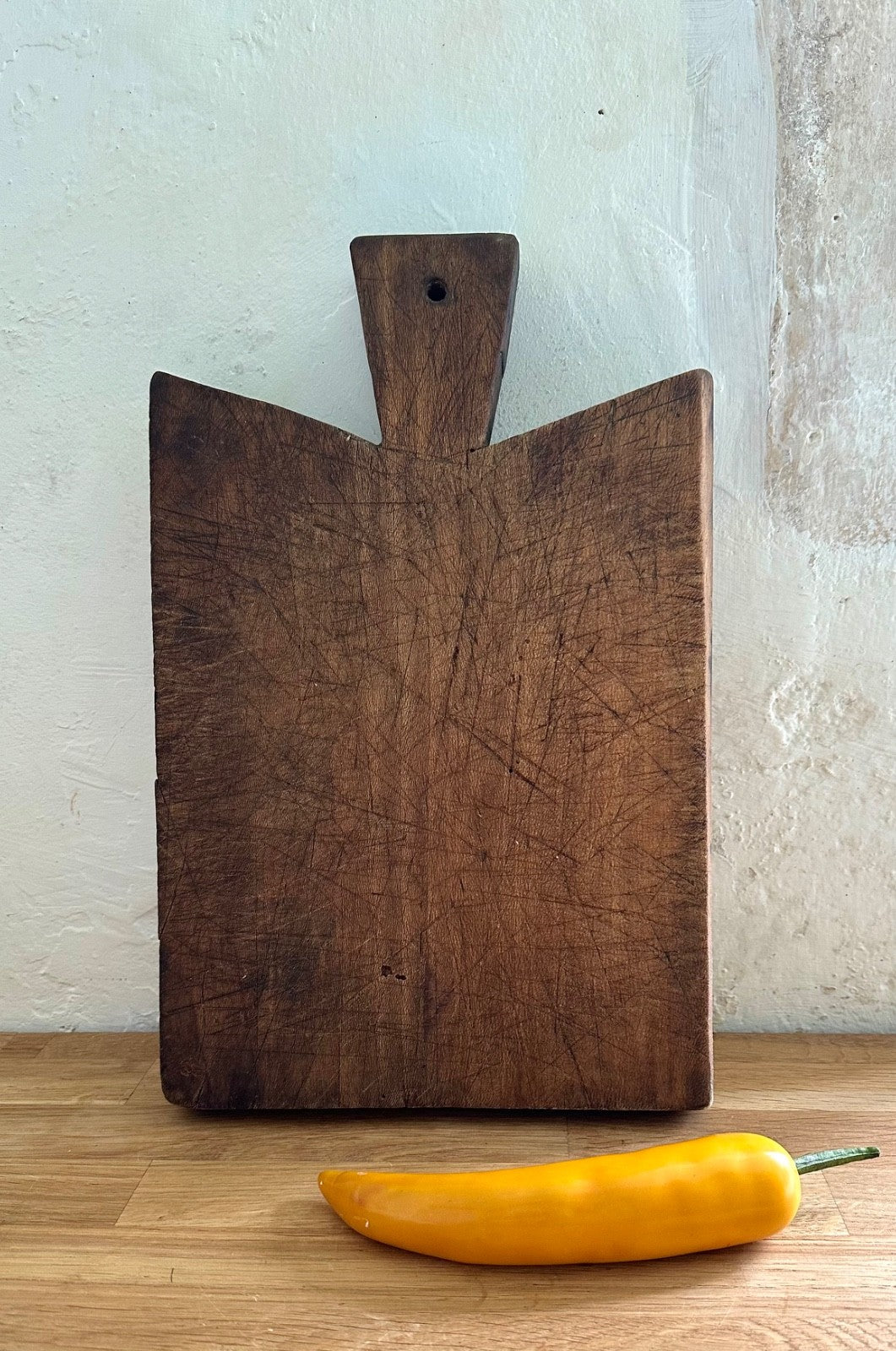 Chunky Antique French Wooden Chopping Cutting Board Rustic Country 35cm0