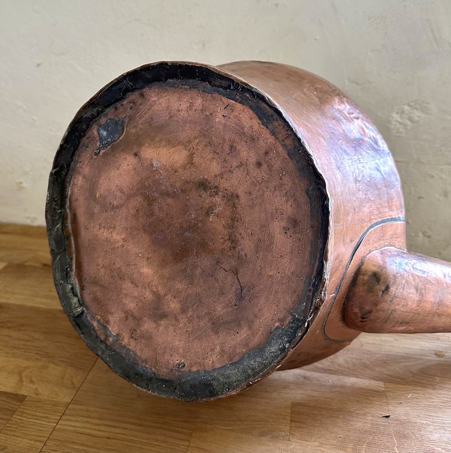 Antique French Hammered Copper Watering Can 1800s Large Rose Garden Arrosoir5