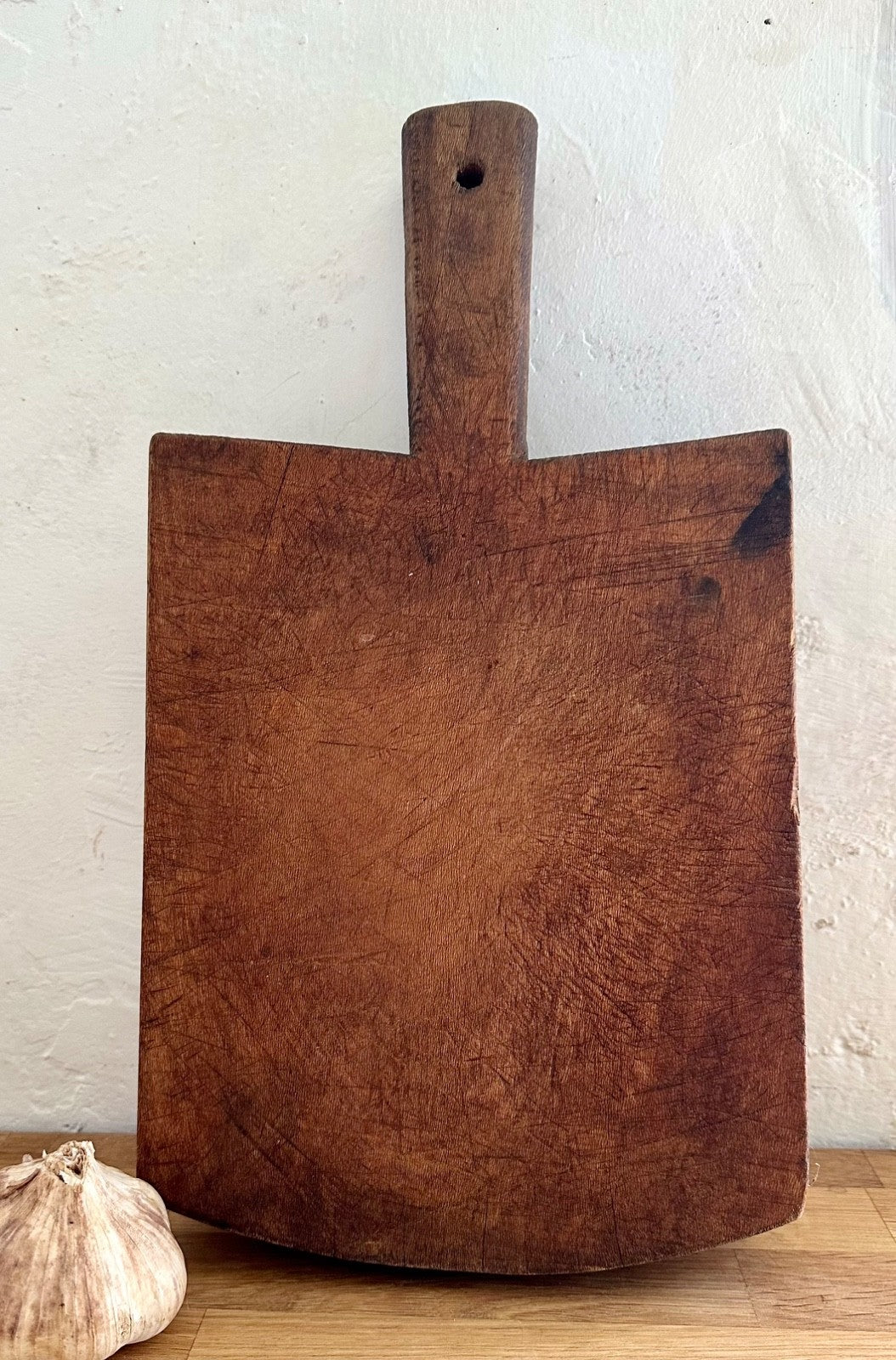 Chunky Antique French Wooden Cutting Chopping Board Rustic Country 36cm1