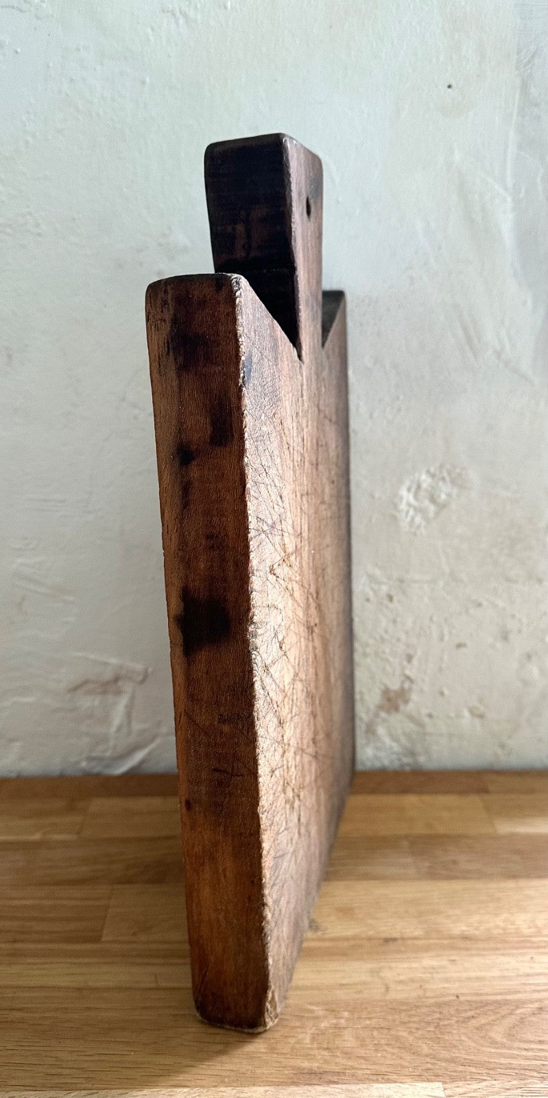 Chunky Antique French Wooden Chopping Cutting Board Rustic Country 35cm3