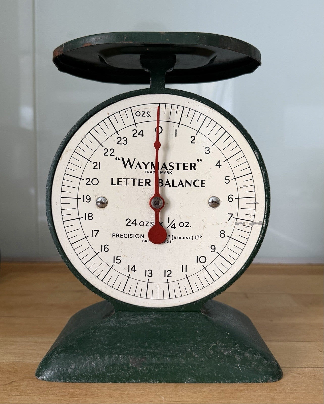Vintage Waymaster Letter Scales Balance Metal Green0