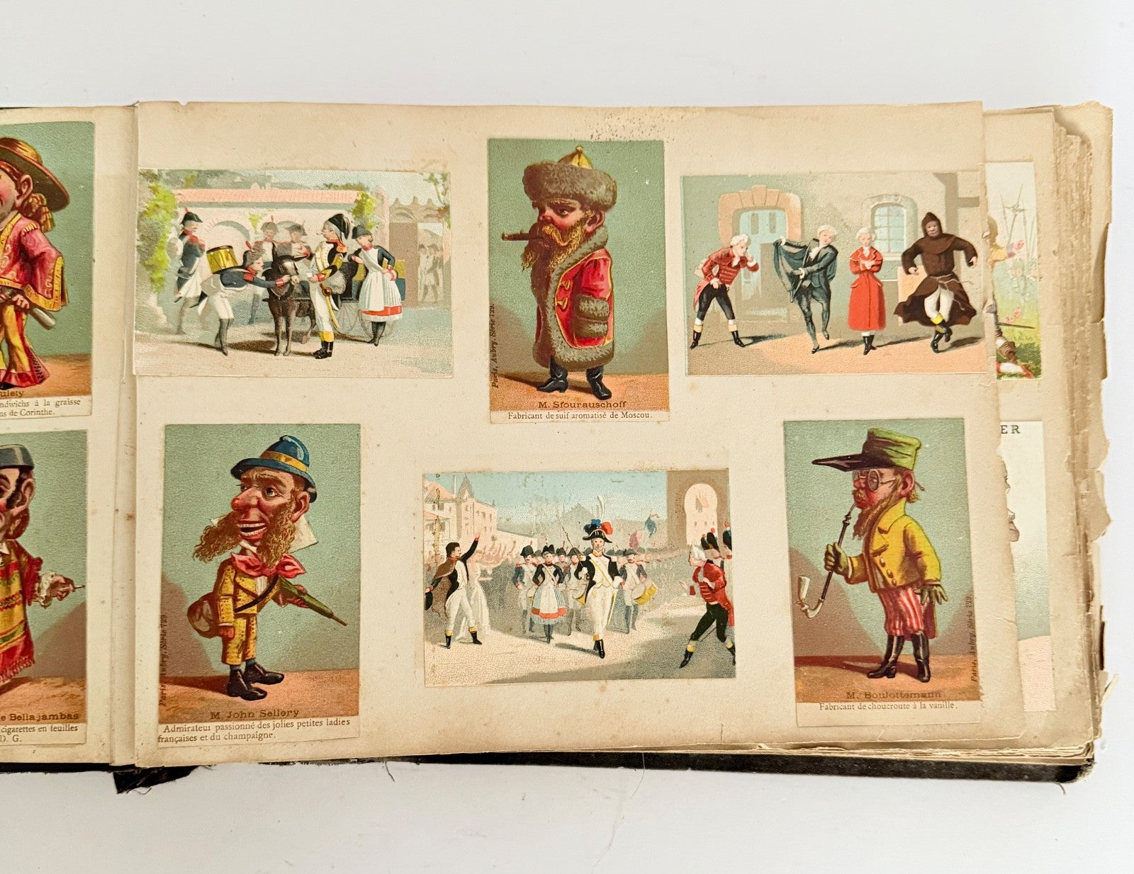 French Antique Victorian Edwardian Scrapbook Mixed Ephemera 42 pages6