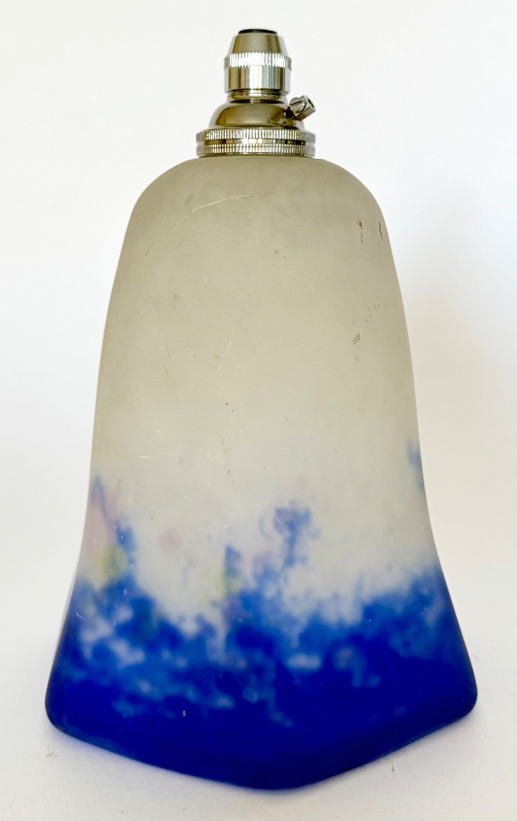 Antique French Degué Pate de Verre Glass Tulip Light Shade Pendant Chandelier0