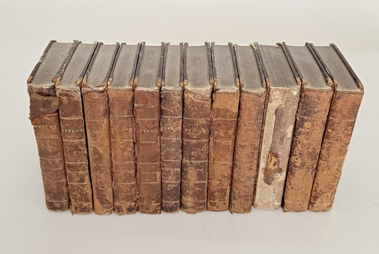 12 Volumes Comte De Buffon Natural History 1788 Leather Spines0