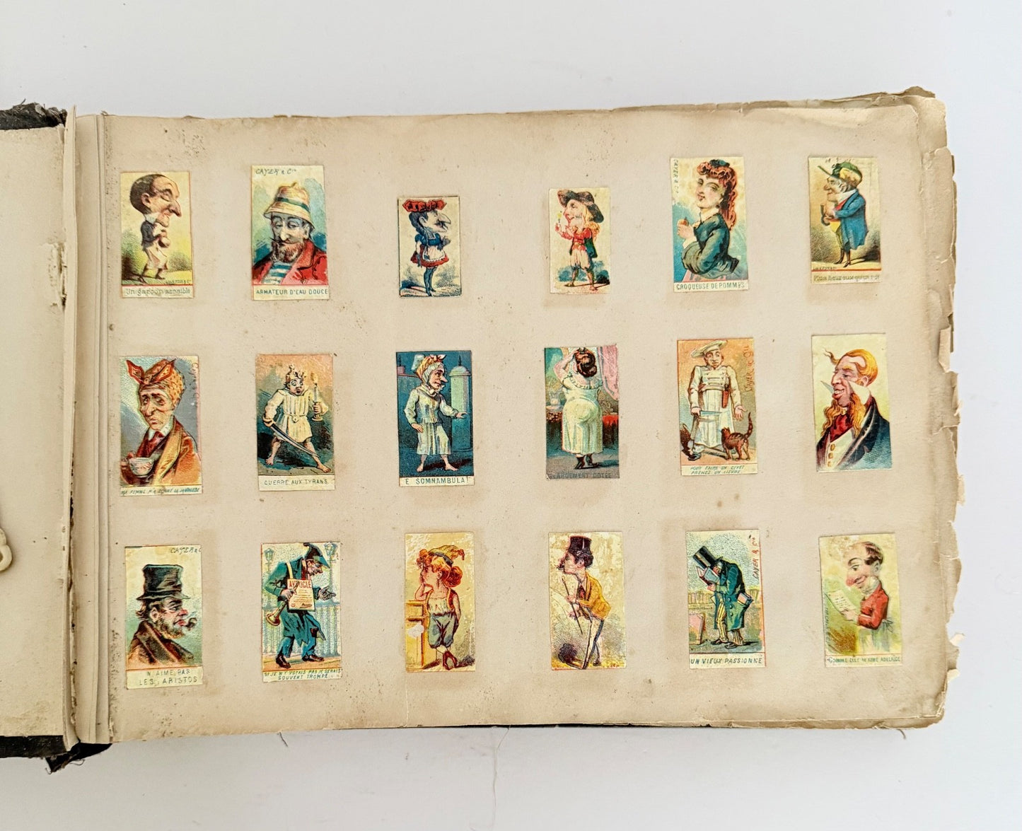 French Antique Victorian Edwardian Scrapbook Mixed Ephemera 42 pages4