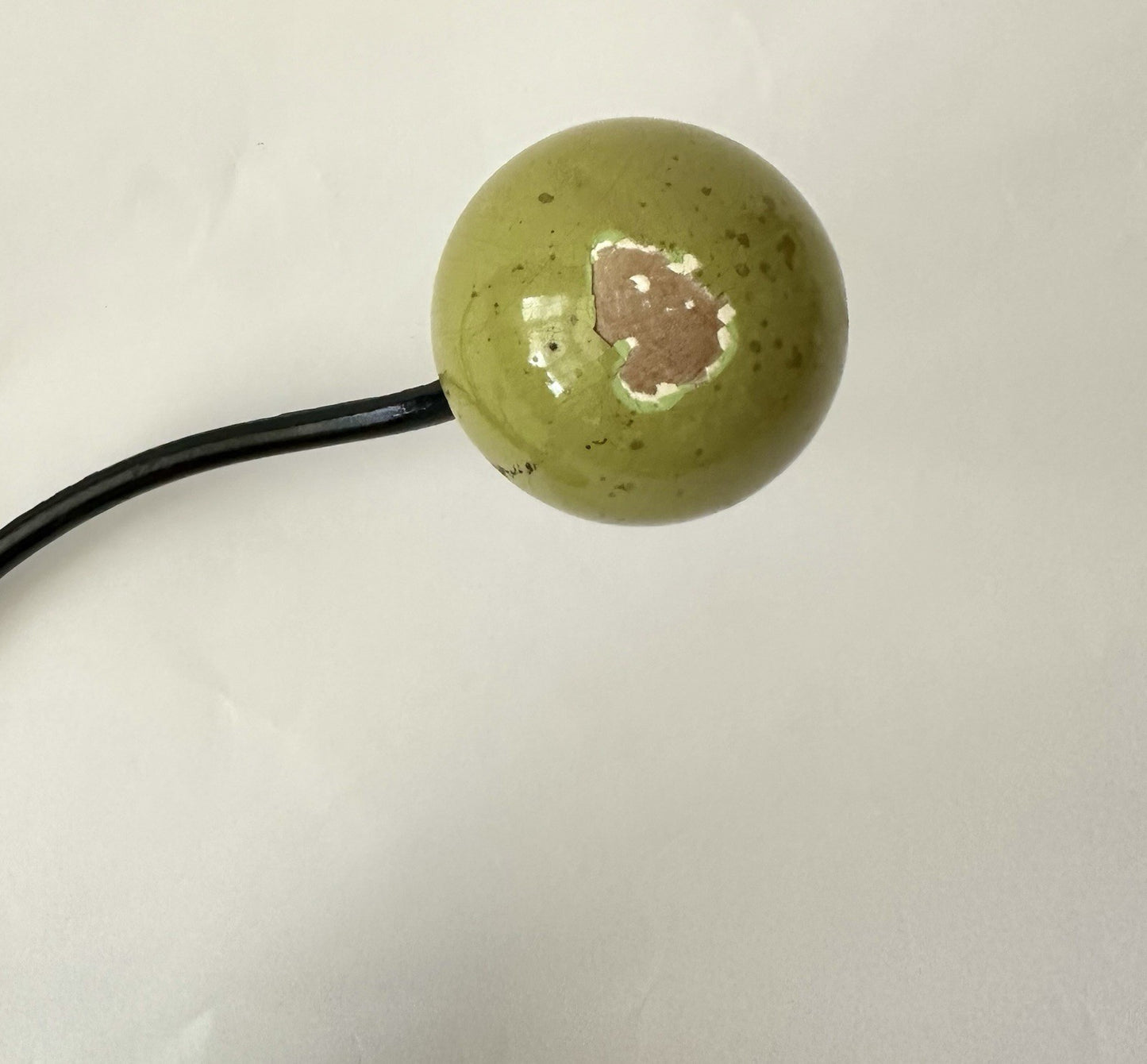 Original Vintage Retro Sputnik Metal Coat Hooks French Bobbles Coloured 6 Pegs3