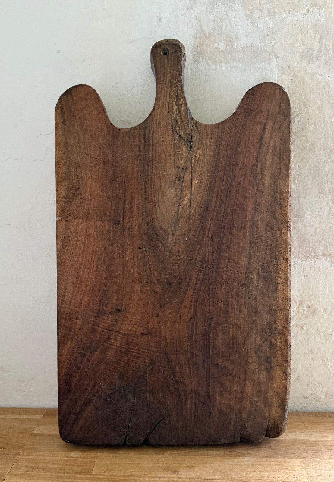 Large Chunky Antique French Wooden Chopping Board Rustic Country 52cm3