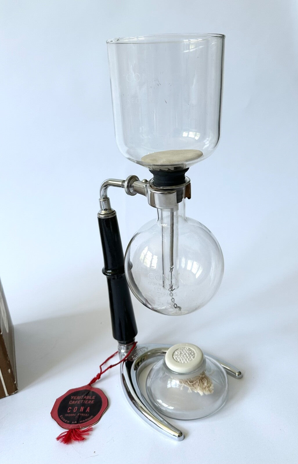 Unused vintage Cona 1950s coffee maker percolator boxed French 8cup3