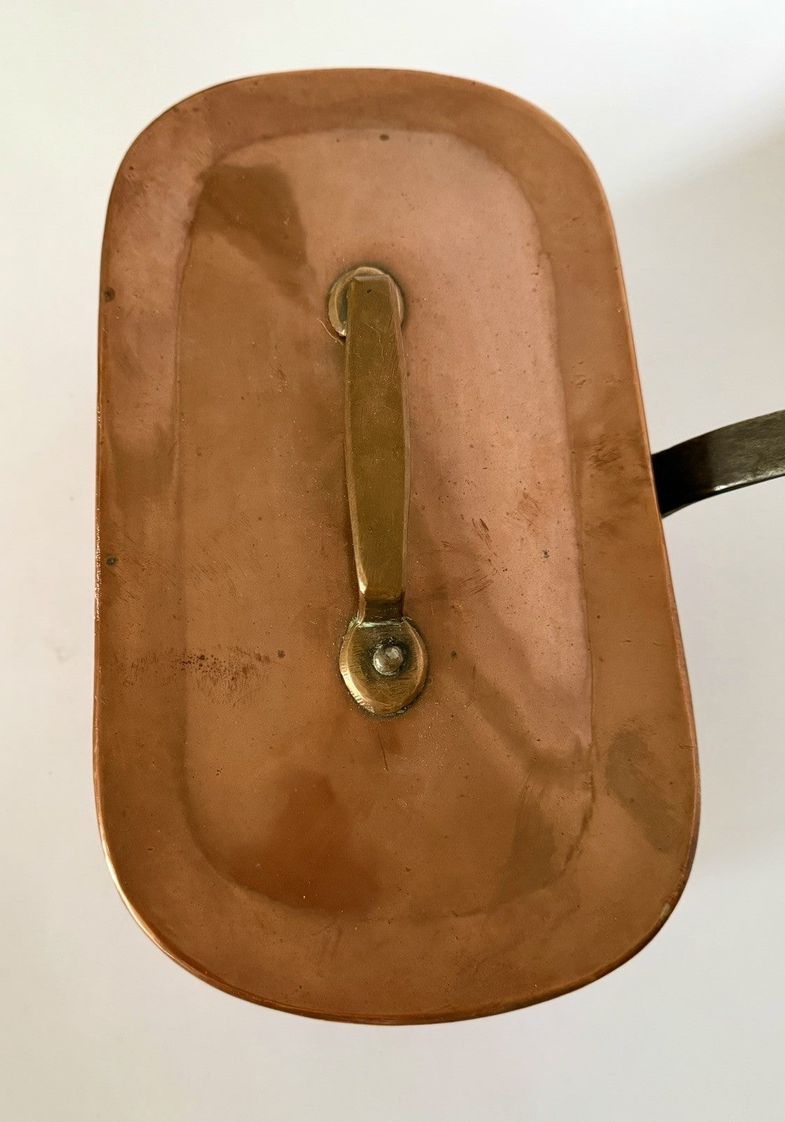 Antique French copper daubière braisière dovetailed handmade 19thC9