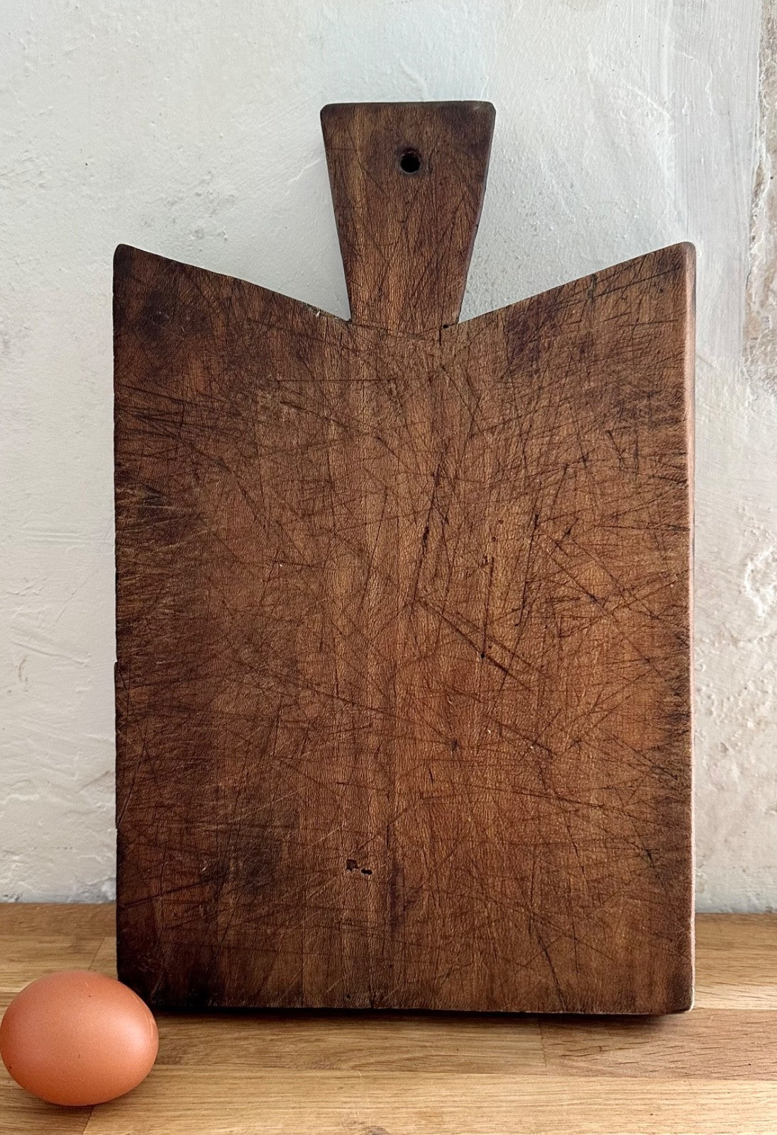 Chunky Antique French Wooden Chopping Cutting Board Rustic Country 35cm2