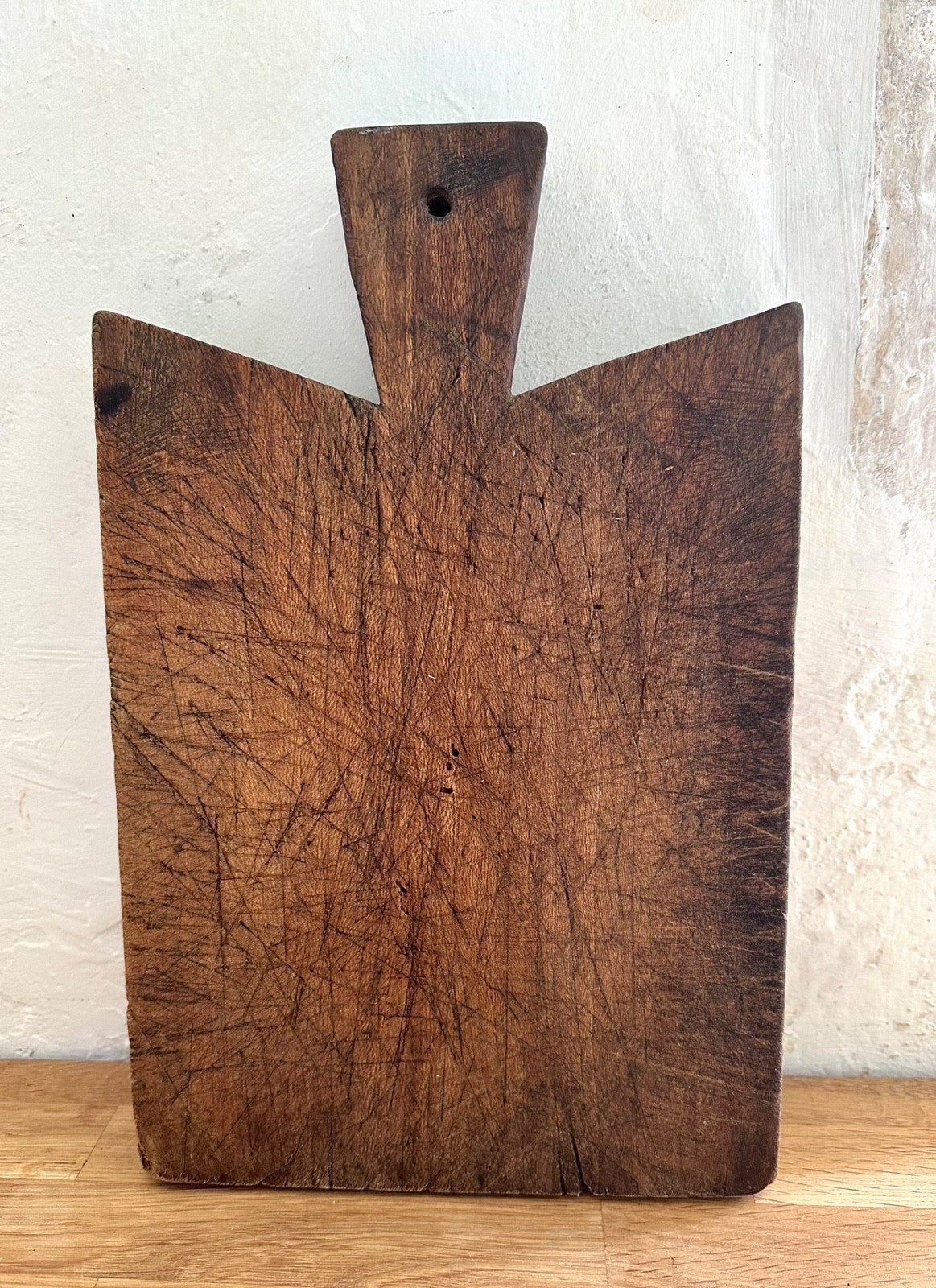 Chunky Antique French Wooden Chopping Cutting Board Rustic Country 35cm4